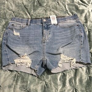 Torrid Distressed Denim Shorts